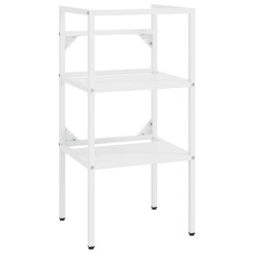 vidaXL Badezimmer Waschtischgestell Weiß 40x38x83 cm Eisen
