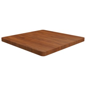 vidaXL Tischplatte Quadratisch Dunkelbraun 70x70x4cm Behandelte Eiche