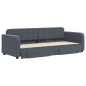 vidaXL Tagesbett Ausziehbar mit Schubladen Dunkelgrau 80x200 cm Samt vidaXL Tagesbett Ausziehbar mit Schubladen Dunkelgrau 80x200 cm Samt