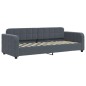 vidaXL Tagesbett Ausziehbar mit Schubladen Dunkelgrau 80x200 cm Samt vidaXL Tagesbett Ausziehbar mit Schubladen Dunkelgrau 80x200 cm Samt