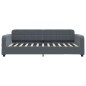 vidaXL Tagesbett Ausziehbar mit Schubladen Dunkelgrau 80x200 cm Samt vidaXL Tagesbett Ausziehbar mit Schubladen Dunkelgrau 80x200 cm Samt