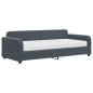 vidaXL Tagesbett mit Matratze Dunkelgrau 90x200 cm Samt vidaXL Tagesbett mit Matratze Dunkelgrau 90x200 cm Samt