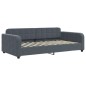 vidaXL Tagesbett mit Matratze Dunkelgrau 90x200 cm Samt vidaXL Tagesbett mit Matratze Dunkelgrau 90x200 cm Samt