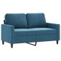 vidaXL 4-tlg. Sofagarnitur Blau Samt vidaXL 4-tlg. Sofagarnitur Blau Samt