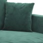 vidaXL 3-tlg. Sofagarnitur mit Kissen Dunkelgrün Samt vidaXL 3-tlg. Sofagarnitur mit Kissen Dunkelgrün Samt