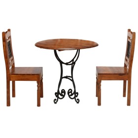 vidaXL 3-tlg. Bistro-Set Massivholz Akazie