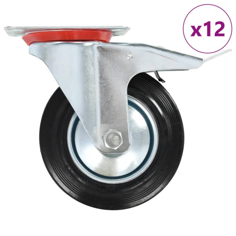 vidaXL 12 Stk. Lenkrollen 160 mm vidaXL 12 Stk. Lenkrollen 160 mm