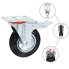 vidaXL 12 Stk. Lenkrollen 160 mm 
