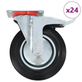 vidaXL 24 Stk. Lenkrollen 200 mm 