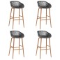 vidaXL 5-tlg. Bar-Set Schwarz und Grau vidaXL 5-tlg. Bar-Set Schwarz und Grau