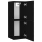 vidaXL Badmöbel-Set Schwarz Holzwerkstoff vidaXL Badmöbel-Set Schwarz Holzwerkstoff