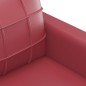 vidaXL 3-tlg. Sofagarnitur mit Kissen Weinrot Kunstleder vidaXL 3-tlg. Sofagarnitur mit Kissen Weinrot Kunstleder