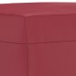 vidaXL 3-tlg. Sofagarnitur mit Kissen Weinrot Kunstleder vidaXL 3-tlg. Sofagarnitur mit Kissen Weinrot Kunstleder