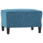 vidaXL 3-tlg. Sofagarnitur Blau Samt vidaXL 3-tlg. Sofagarnitur Blau Samt
