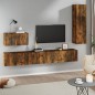 vidaXL 4-tlg. TV-Schrank-Set Räuchereiche Holzwerkstoff vidaXL 4-tlg. TV-Schrank-Set Räuchereiche Holzwerkstoff