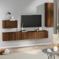 vidaXL 4-tlg. TV-Schrank-Set Braun Eichen-Optik Holzwerkstoff vidaXL 4-tlg. TV-Schrank-Set Braun Eichen-Optik Holzwerkstoff