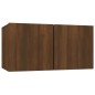 vidaXL 4-tlg. TV-Schrank-Set Braun Eichen-Optik Holzwerkstoff vidaXL 4-tlg. TV-Schrank-Set Braun Eichen-Optik Holzwerkstoff