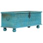 vidaXL Aufbewahrungstruhe Massivholz Mango Blau 100x40x41 cm vidaXL Aufbewahrungstruhe Massivholz Mango Blau 100x40x41 cm