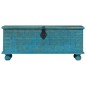 vidaXL Aufbewahrungstruhe Massivholz Mango Blau 100x40x41 cm vidaXL Aufbewahrungstruhe Massivholz Mango Blau 100x40x41 cm