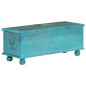 vidaXL Aufbewahrungstruhe Massivholz Mango Blau 100x40x41 cm vidaXL Aufbewahrungstruhe Massivholz Mango Blau 100x40x41 cm