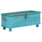 vidaXL Aufbewahrungstruhe Massivholz Mango Blau 100x40x41 cm vidaXL Aufbewahrungstruhe Massivholz Mango Blau 100x40x41 cm
