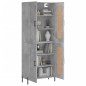 Highboard Betongrau 69,5x34x180 cm Holzwerkstoff Highboard Betongrau 69,5x34x180 cm Holzwerkstoff
