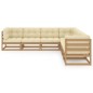 vidaXL 7-tlg. Garten-Lounge-Set mit Kissen Kiefer Massivholz vidaXL 7-tlg. Garten-Lounge-Set mit Kissen Kiefer Massivholz