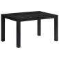 vidaXL Esstisch Schwarz 140 x 80 x 76 cm Mango-Massivholz vidaXL Esstisch Schwarz 140 x 80 x 76 cm Mango-Massivholz