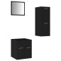 vidaXL Badmöbel-Set Schwarz Holzwerkstoff vidaXL Badmöbel-Set Schwarz Holzwerkstoff