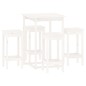 vidaXL 5-tlg. Bar-Set Weiß Massivholz Kiefer vidaXL 5-tlg. Bar-Set Weiß Massivholz Kiefer