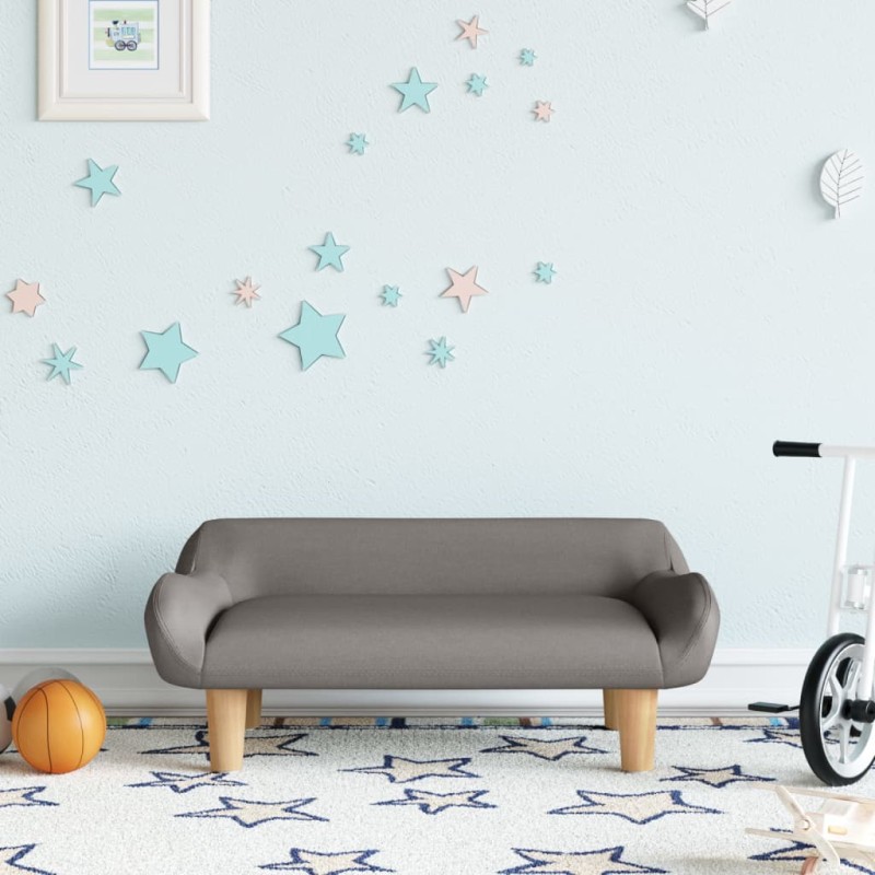 vidaXL Kindersofa Taupe 70x40x24 cm Stoff vidaXL Kindersofa Taupe 70x40x24 cm Stoff