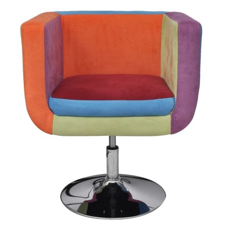 vidaXL Würfel-Sessel mit Patchwork-Design Stoff 
