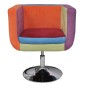 vidaXL Würfel-Sessel mit Patchwork-Design Stoff vidaXL Würfel-Sessel mit Patchwork-Design Stoff
