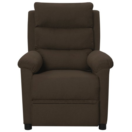 vidaXL Massagesessel Dunkelbraun Stoff