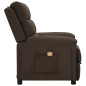 vidaXL Massagesessel Dunkelbraun Stoff vidaXL Massagesessel Dunkelbraun Stoff