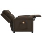 vidaXL Massagesessel Dunkelbraun Stoff vidaXL Massagesessel Dunkelbraun Stoff