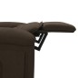 vidaXL Massagesessel Dunkelbraun Stoff vidaXL Massagesessel Dunkelbraun Stoff