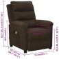vidaXL Massagesessel Dunkelbraun Stoff vidaXL Massagesessel Dunkelbraun Stoff