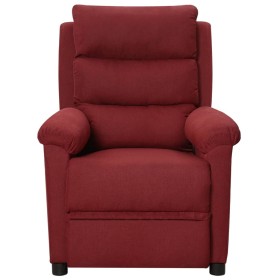 vidaXL Massagesessel Weinrot Stoff