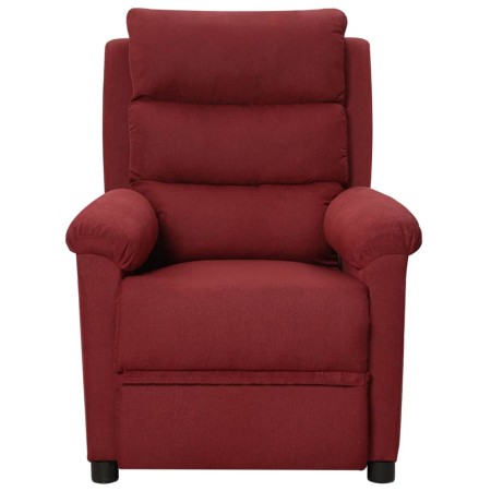 vidaXL Massagesessel Weinrot Stoff