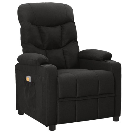 vidaXL Massagesessel Schwarz Stoff