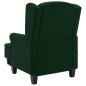 vidaXL Massagesessel mit Hocker Dunkelgrün Stoff vidaXL Massagesessel mit Hocker Dunkelgrün Stoff