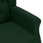 vidaXL Massagesessel mit Hocker Dunkelgrün Stoff vidaXL Massagesessel mit Hocker Dunkelgrün Stoff