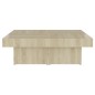 vidaXL Couchtisch Sonoma-Eiche 90x90x28 cm Holzwerkstoff