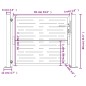 vidaXL Gartentor 105x80 cm Cortenstahl Quadratisches Design vidaXL Gartentor 105x80 cm Cortenstahl Quadratisches Design
