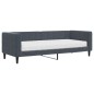 vidaXL Tagesbett mit Matratze Dunkelgrau 80x200 cm Samt vidaXL Tagesbett mit Matratze Dunkelgrau 80x200 cm Samt