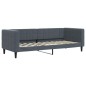 vidaXL Tagesbett mit Matratze Dunkelgrau 80x200 cm Samt vidaXL Tagesbett mit Matratze Dunkelgrau 80x200 cm Samt
