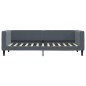 vidaXL Tagesbett mit Matratze Dunkelgrau 80x200 cm Samt vidaXL Tagesbett mit Matratze Dunkelgrau 80x200 cm Samt