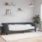 vidaXL Tagesbett mit Matratze Dunkelgrau 100x200 cm Samt vidaXL Tagesbett mit Matratze Dunkelgrau 100x200 cm Samt