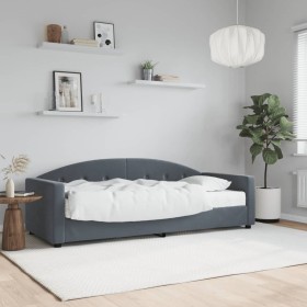 vidaXL Tagesbett mit Matratze Dunkelgrau 80x200 cm Samt